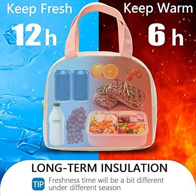 Insulated Lunch Bag, Meal Prep Bag, Cooler Lunch Box Tote School Picnic  Work