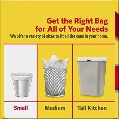 4 Gallon 180pcs Small Clear Trash Bags Strong Clear Garbage Bags, Bathroom  Trash Can Bin Liners, Plastic Bags for Office, Waste Basket Liner, Fit