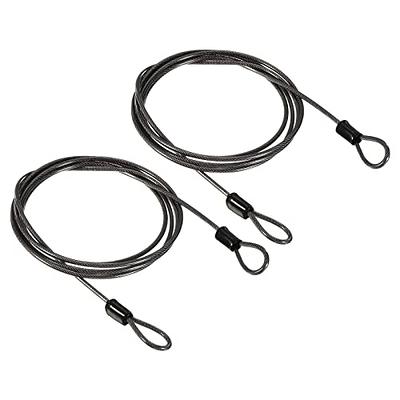 CDM Supply 5.5 Black Nylon Coated Steel Locking Wire Ring with Curved  Heavy Duty Tamper Proof Seal, Keychain Loop, Crimp Wire Key Ring, Cable  Tie, 25 Pack - Yahoo Shopping