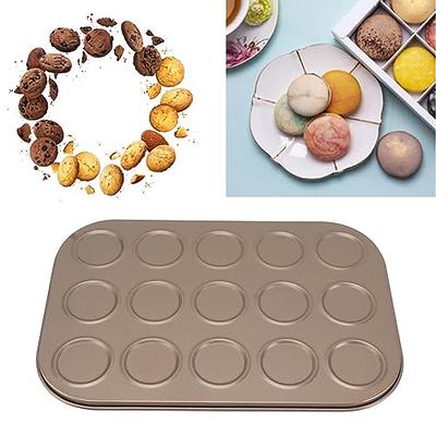 CAKETIME Silicone Mini Muffin Pan - Metal Reinforced Frame Mini Muffin Tray  Cupcake Pan Silicone with Handle 12 Cups Nonstick Easy to Move