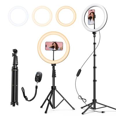 Bower 8 Selfie Ring Light Studio with Adjustable Tripod and Phone Holder –  Professional Photo and Video Lighting Kit for Vlogging, Streaming, and