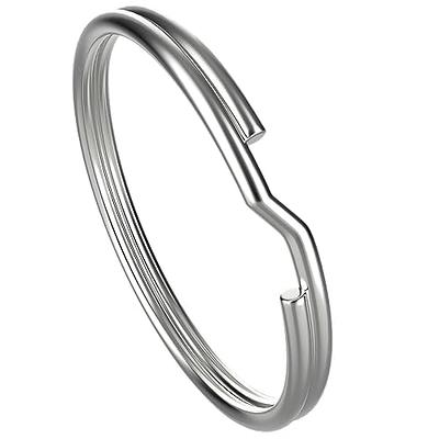 Split Keychain Ring, Round Flat Key Holder for Home Key Organization -  Silver Tone - Yahoo Shopping
