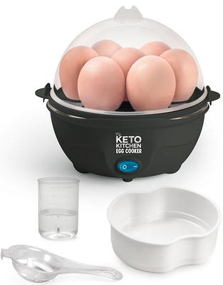 Elite Gourmet EGC-007 Rapid Egg Cooker, 7 Easy-To-Peel, Hard, Medium, Soft Boiled  Eggs