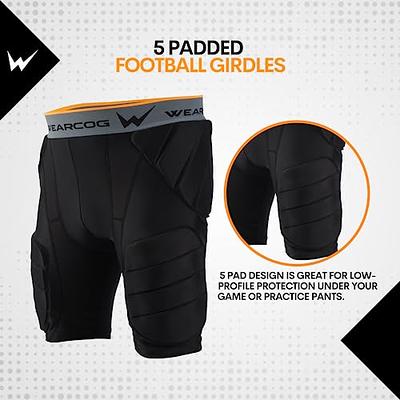 Sports Unlimited Adult 7 Pad Integrated Football Girdle Flex Thigh Pads Sz  L