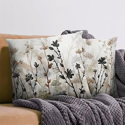  ADJUVANT Flower Throw Pillow Covers 18X18 - Set of 2