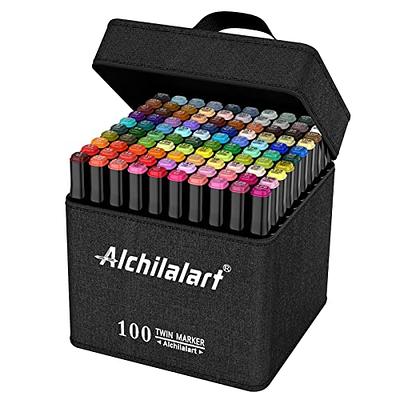 Banral Alcohol Markers Set, 120 Colors Dual Tip Alcohol Based Art