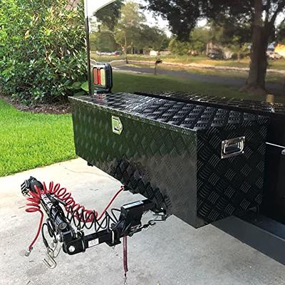 48Inch Aluminum Heavy Duty Pickup Storage Tool Box - Black