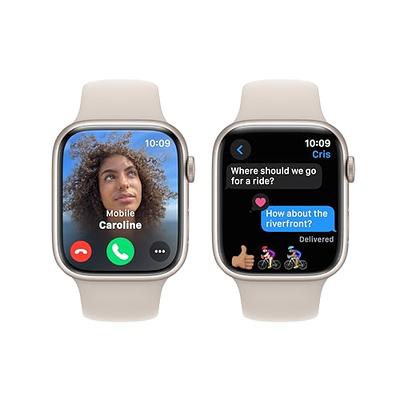 Apple Watch Series 9 [GPS 45mm] Smartwatch with Starlight Aluminum