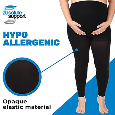 Plus Size Opaque Compression Tights For Women 20-30mmHg - Footless  Compression Pantyhose For Circulation During Travel