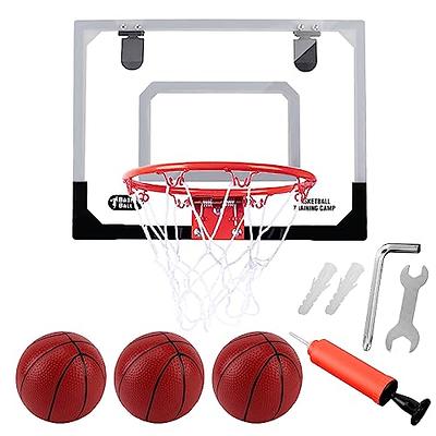 Basketball Hoop Indoor for Kids 16.5 X 12.5 - Automatic Scoring  Basketball Hoop Mini Basketball Hoop for Door with 2 Balls，Basketball Toy  for Kids