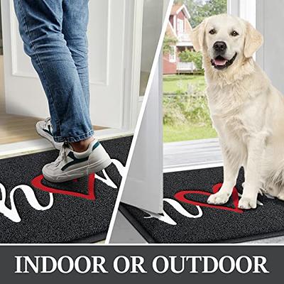 Finchitty Indoor Door Mat, Non-Slip Absorbent Resist Dirt Entrance