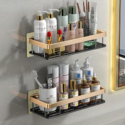 Bathroom Shelf Space Aluminum Towel Rack Toilet Bathroom Gargle