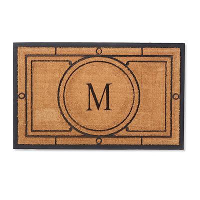 Ameile Cabana Stripe Monogrammed Coco Door Mat