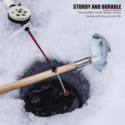 EVTSCAN 2 Pack 13 Inch Metal Ice Fishing Scoops, with Wood Handle, Ice  Skimmer for Easy Removing Slush, Snow, Ice, Anglers Ice Ladle Tool for  Clearing Deep Holes - Yahoo Shopping