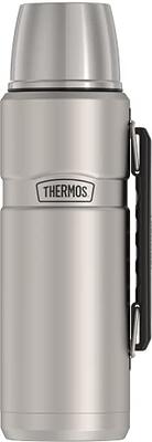 THERMOS Stainless King Vacuum-Insulated Travel Mug, 16 Ounce, Matte Steel