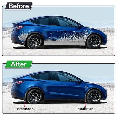  Mud Flaps for Tesla Y - Splash Guards for Model Y 2023 2022  2021 2020, NO Need to Drill Holes, Front/Rear Splash Mudguard : Automotive