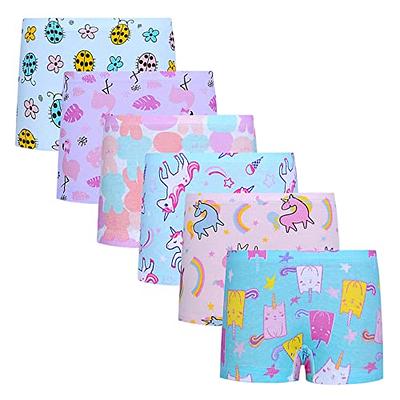 3Pack Kids Series Baby Underwear Little Girls' Soft 100% Cotton Boyshort  Panties