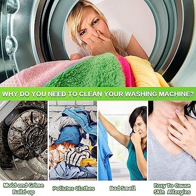 Washing Machine Cleaner Descaler 24 Pack - Deep Cleaning Tablets For HE  Front Loader & Top Load Washer, Septic Safe Eco-Friendly Deodorizer, Clean