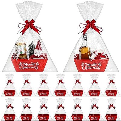 Upper Midland Products Small Empty Plastic Gift Baskets, 5 Pack, Beige