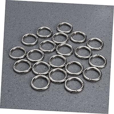 VILLCASE 20 Pcs Small Round Carabiner Clip Open Jump Rings for