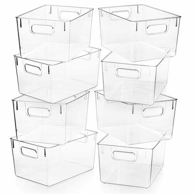 SIMPLIFY 9.76 in. L x 6.69 in. W x 4.84 in. H Small Vinto Storage Box  Closet Drawer Organizer with Lid in Charcoal 25916-CHARCOAL - The Home Depot
