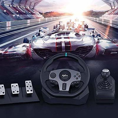  PXN Racing Wheel - Steering Wheel V9 Driving Wheel 270°/ 900°  Degree Vibration Gaming Steering Wheel with Shifter and Pedal for  PS4,PC,PS3,Xbox Series X