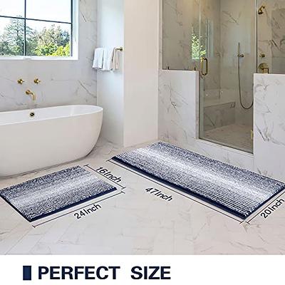 Bathroom Rugs Set 2 Piece, Non Slip Soft Shaggy Bathroom Mats