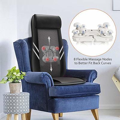 Snailax Back Massager with Heat, Shiatsu Chair Massager, Full Body Massage  Chair Pad, Adjustable Intensity Seat Cushion Massager 