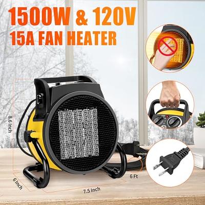 VIVOSUN Space Heater, 1500W Portable PTC Electric Heater with Adjustable  Thermostat, Overheat Protection 