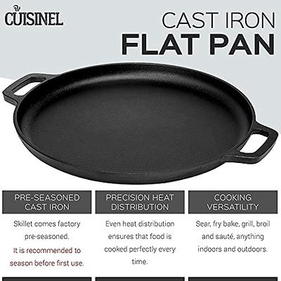 Pre-Seasoned Cast Iron Skillet (8-Inch) with Glass Lid and Handle Cover  Oven Safe Cookware - Heat-Resistant Holder - Indoor and Outdoor Use -  Grill, Stovetop, Induction Safe 