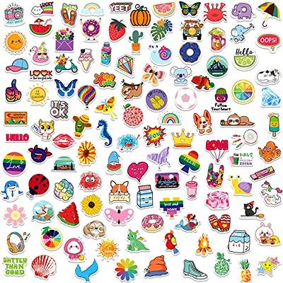 600PCS Mixed Cool Stickers for Adults, Teens, Kids, Vinyl Aesthetic  Stickers Stickers for Water Bottle, Laptop, Guitar, Skateboard, Luggage