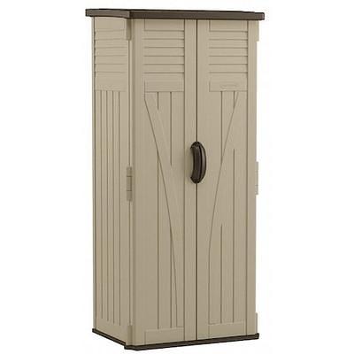 Rubbermaid Big Max 2 ft. 6 in. x 4 ft. 3 in. Large Vertical Resin Storage  Shed 1887156 - The Home Depot