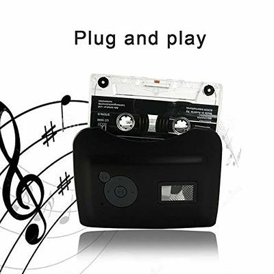 DIGITNOW! Portable Cassette Player/Cassette to MP3 Converter Capture  Cassette Tape to MP3/CD Audio via USB