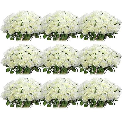 Lansdowns Artificial Flower Foam Rose 25pcs Real Looking Fake Rose