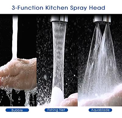 Kelica Kitchen Faucet Spray Head Replacement for Pull Down Kitchen Faucet, Fishing  net Kitchen Sink Sprayer Nozzle, Compatible with Moen, American Standard,  Delta, Kohler, Grohe Faucets, Chrome - Yahoo Shopping
