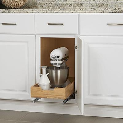 White Glidez 2tier Narrow Pull Out Cabinet Organizer 5 Inches Wide