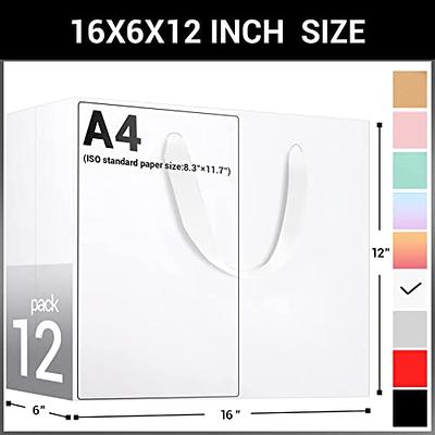 White Kraft Paper Shopping Bag 16 x 6 x 12