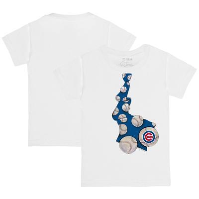 Lids Chicago Cubs Tiny Turnip Youth Stitched Baseball 3/4-Sleeve Raglan T- Shirt - White/Royal