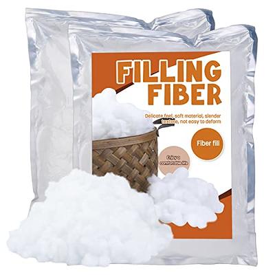 POLYESTER FIBER STUFFING Pillow Filling Washable Polyfill Crafts 10 lbs  White