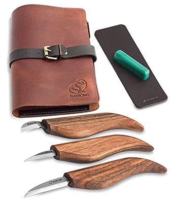 Wood Carving Tools Set+Cut Resistant Gloves,Spoon Carving Hook Knife, Wood  Carving Whittling Knife, Chip Carving Detail Knife, Leather Strop and  Polishing Compound (5PCS) - Yahoo Shopping