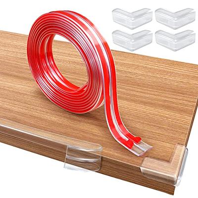 Baby Proofing, 10Ft Clear Edge Protector Strip with 4 Table Corner