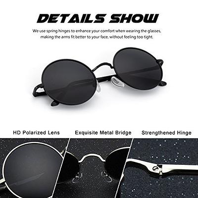 MEETSUN Small Round Sunglasses Polarized for Men Women Retro Vintage Circle  Hippie Sun Glasses UV400