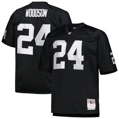 Men's Las Vegas Raiders Charles Woodson Mitchell & Ness Black Big & Tall  1998 Retired Player Replica Jersey