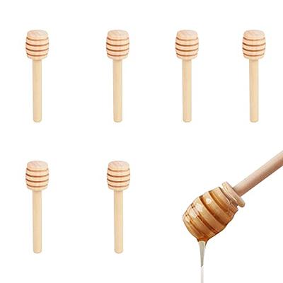 Wooden Honey Dipper Stirrer Stick for Coffee Blender Frother