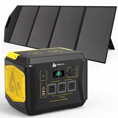 NATURE'S GENERATOR 1800-Watt/2880W Peak Push Button Start Solar Powered  Portable Generator with Power Transfer Kit and One 100W Solar Panel  HKNGAUPE - The Home Depot