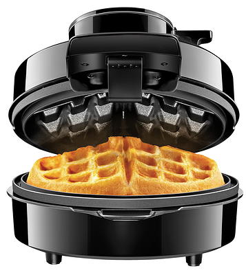 Rise & Shine Mini Sun Waffle Maker - Personal-Sized 4 Sunshine Smile  Individual Waffles For Kids, Adults- Cute NonStick Electric Waffler Iron-  Fun Breakfast Gift