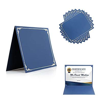 Certificate Holder – 24-Piece Pack Certificate Covers - 11.7 x 9.4 x  1.7-inch Diploma Holder – Ideal for Promotion Diploma, Certification – Navy  Blue Certificate Folder with Gold Border - Yahoo Shopping