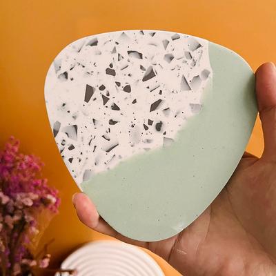 Irregular Round Designer Coaster Mold Silicone Epoxy Resin 