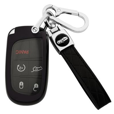  for Dodge Key Fob Cover,Key Fob Case for Dodge Charger  Challenger Dart Journey Durango Grand Caravan RAM Smart Remote Premium Soft  TPU Dodge Key Cover 3/4/5 Button(Black) : Everything Else