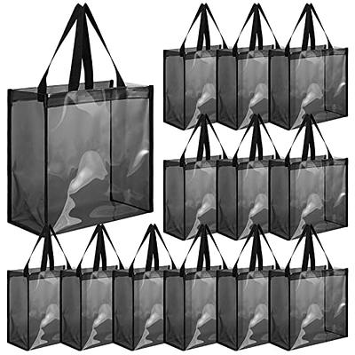 Stadium Approved Clear Tote Handbag with Handles, Large Plastic Bag with Zipper for Concerts (11x4x7 in)